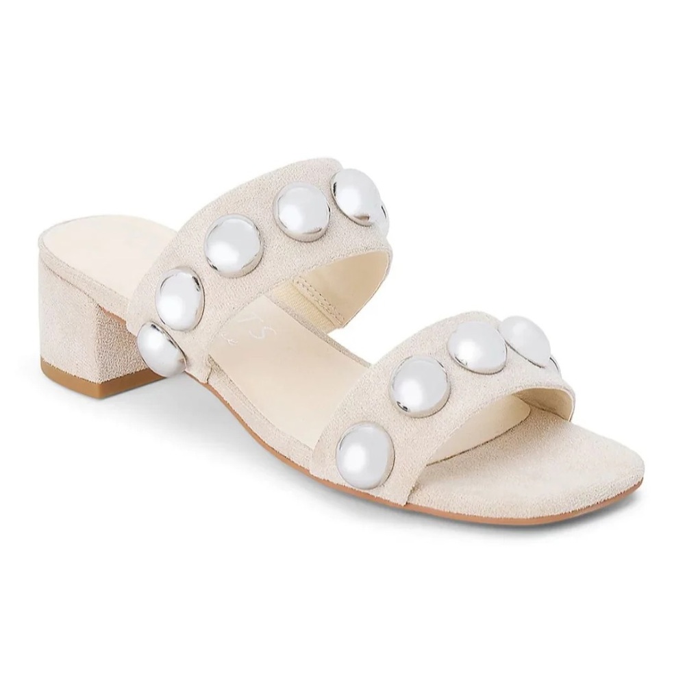 Venus Studded Sandal - Natural
